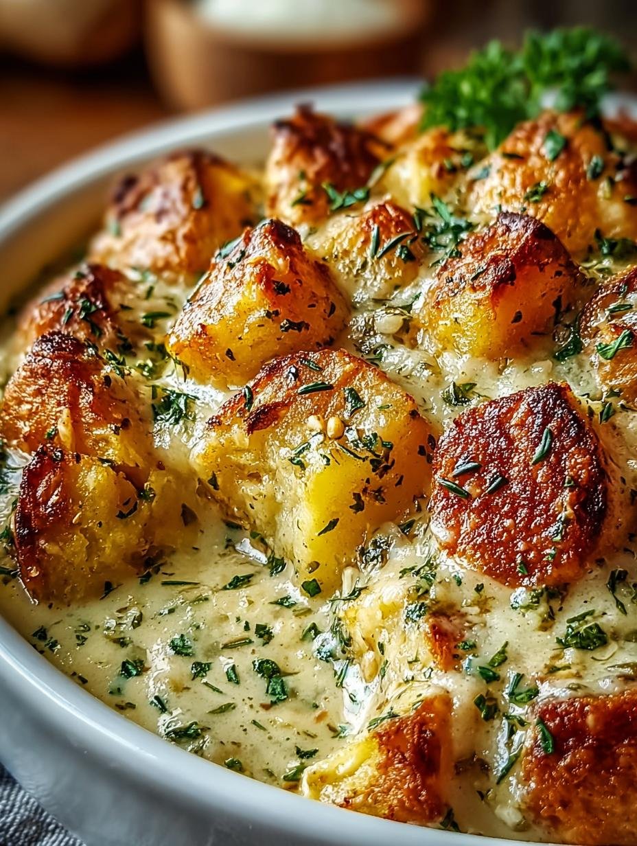 Incredible Garlic Parmesan Crockpot