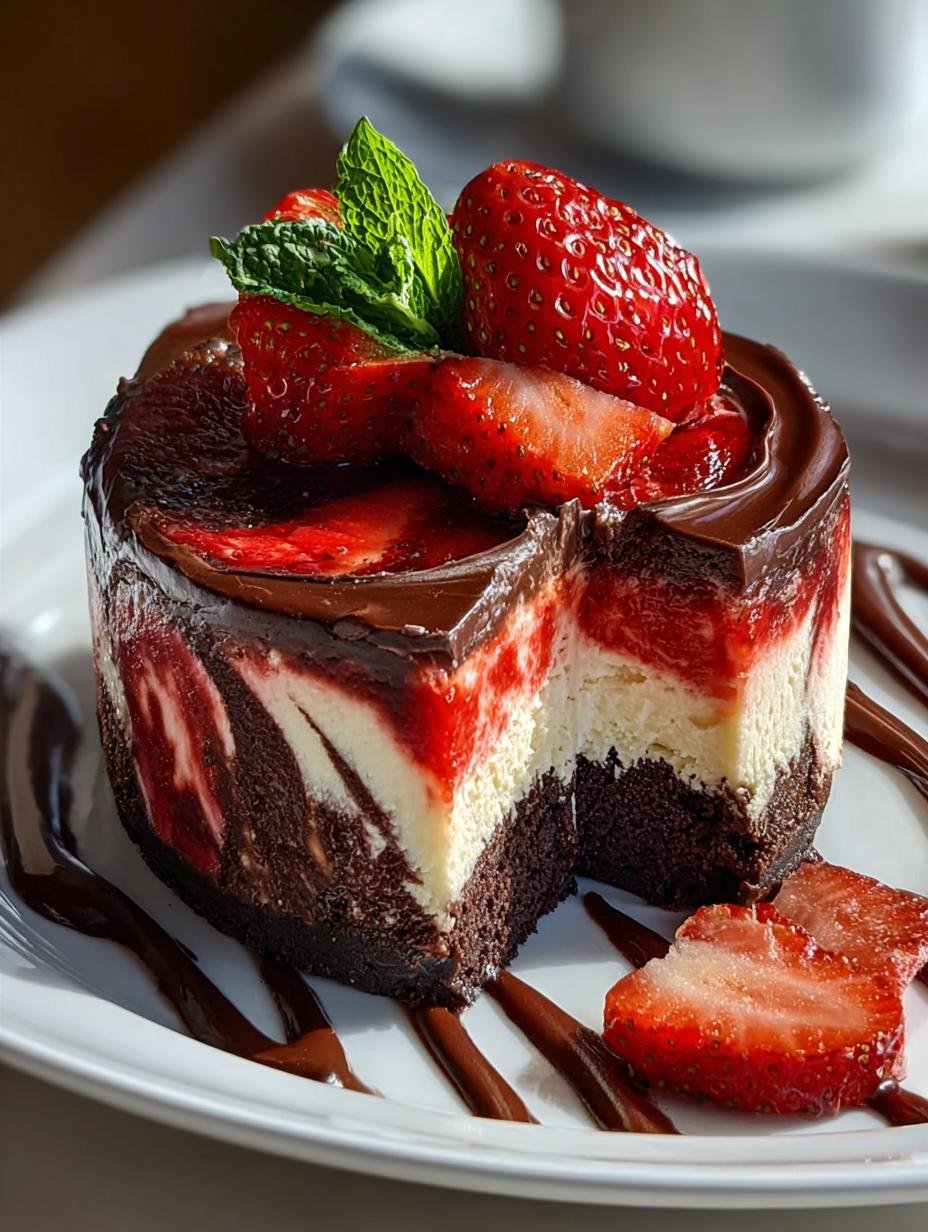 Indulgent Chocolate Strawberry Swirl