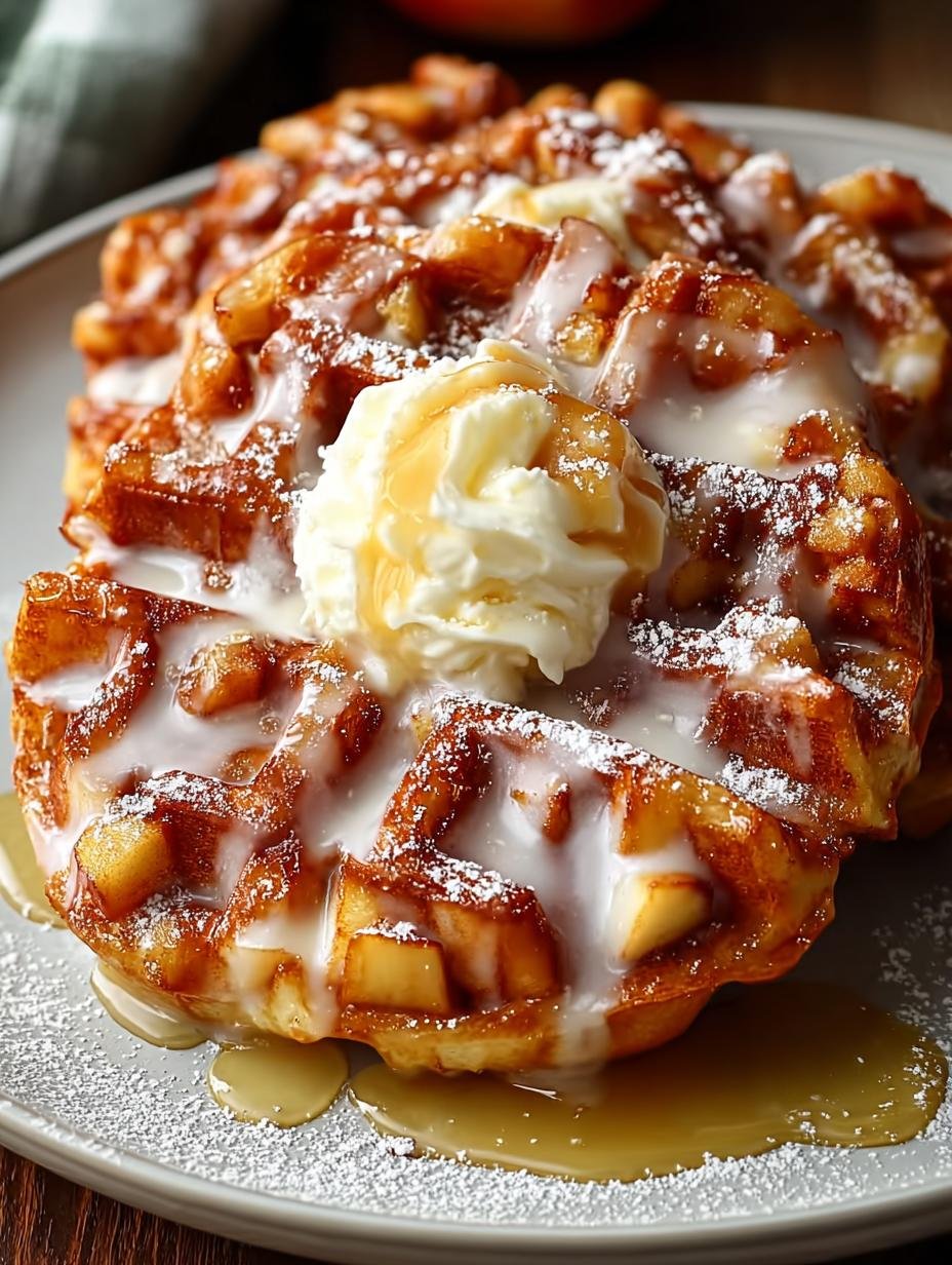 Irresistible Apple Fritter Waffle Recipe to Savor - Irresistible Apple Fritter Waffle - main visual representation