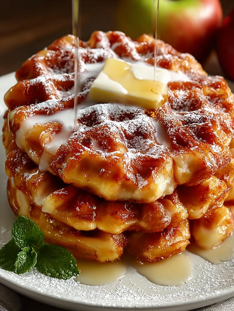 Irresistible Apple Fritter Waffle