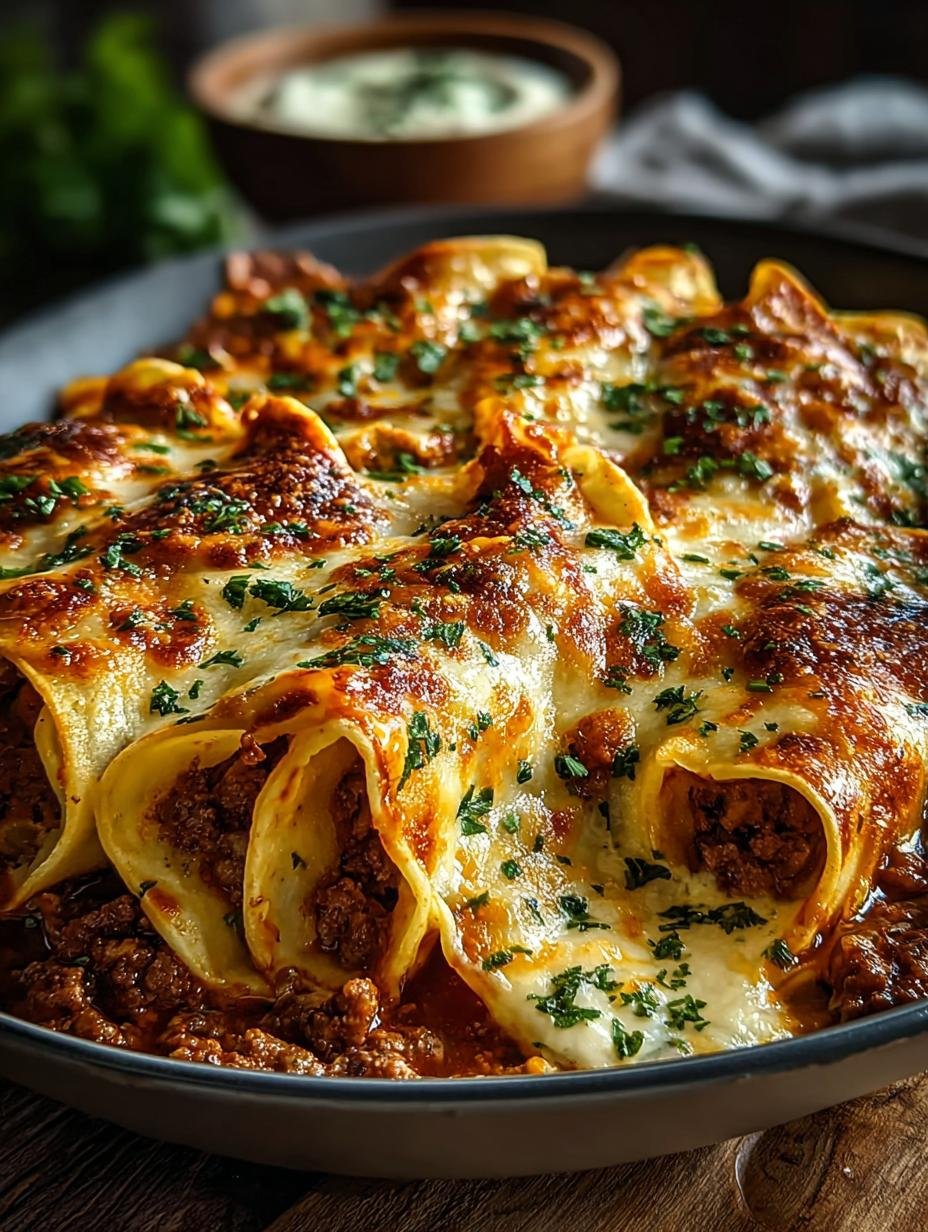 Irresistible Cheesy Beef Enchiladas for Cozy Nights - Irresistible Cheesy Beef Enchiladas - main visual representation