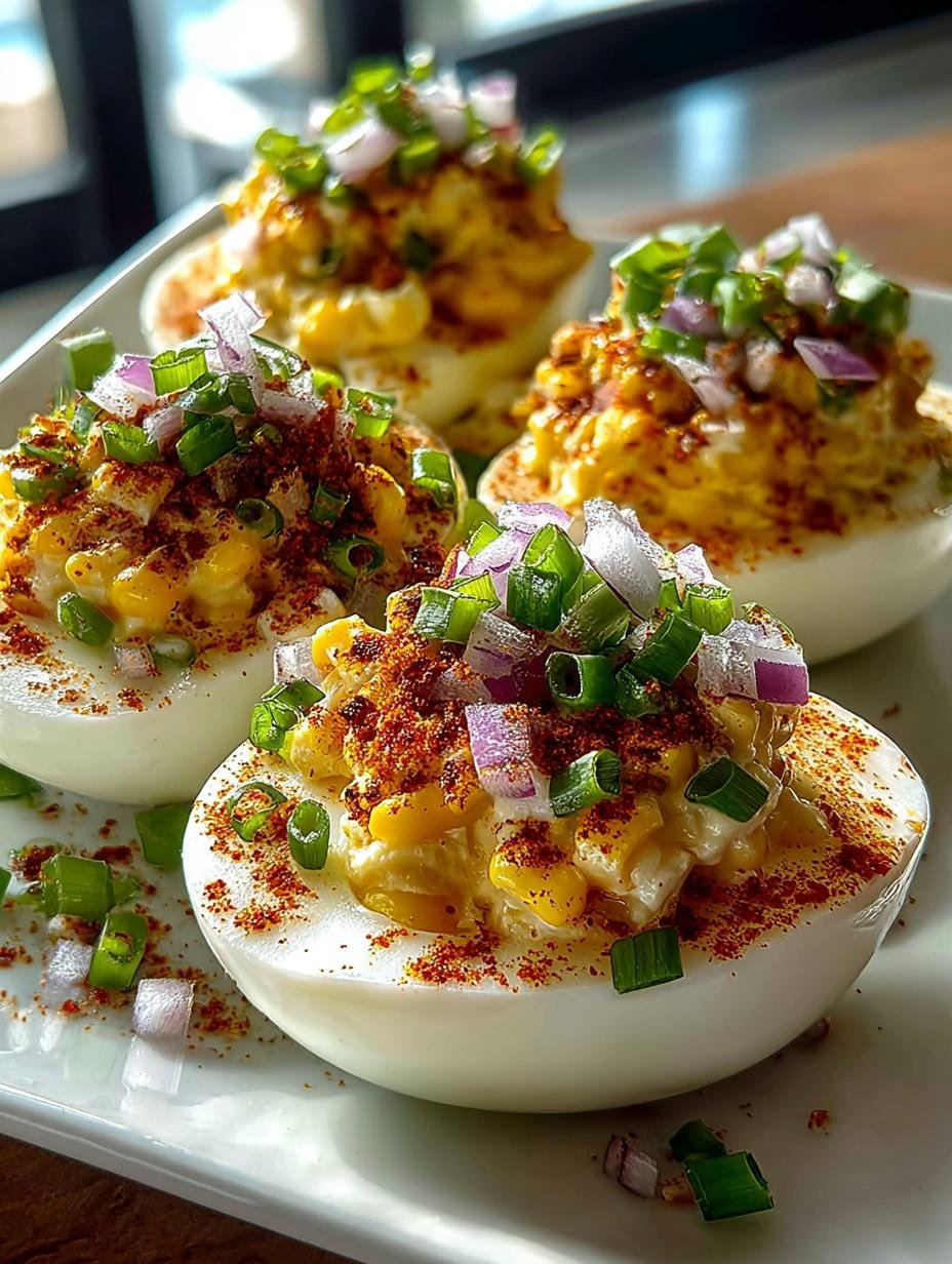 Irresistible Elote Deviled Eggs for Summer Gatherings - Irresistible Elote Deviled Eggs - main visual representation