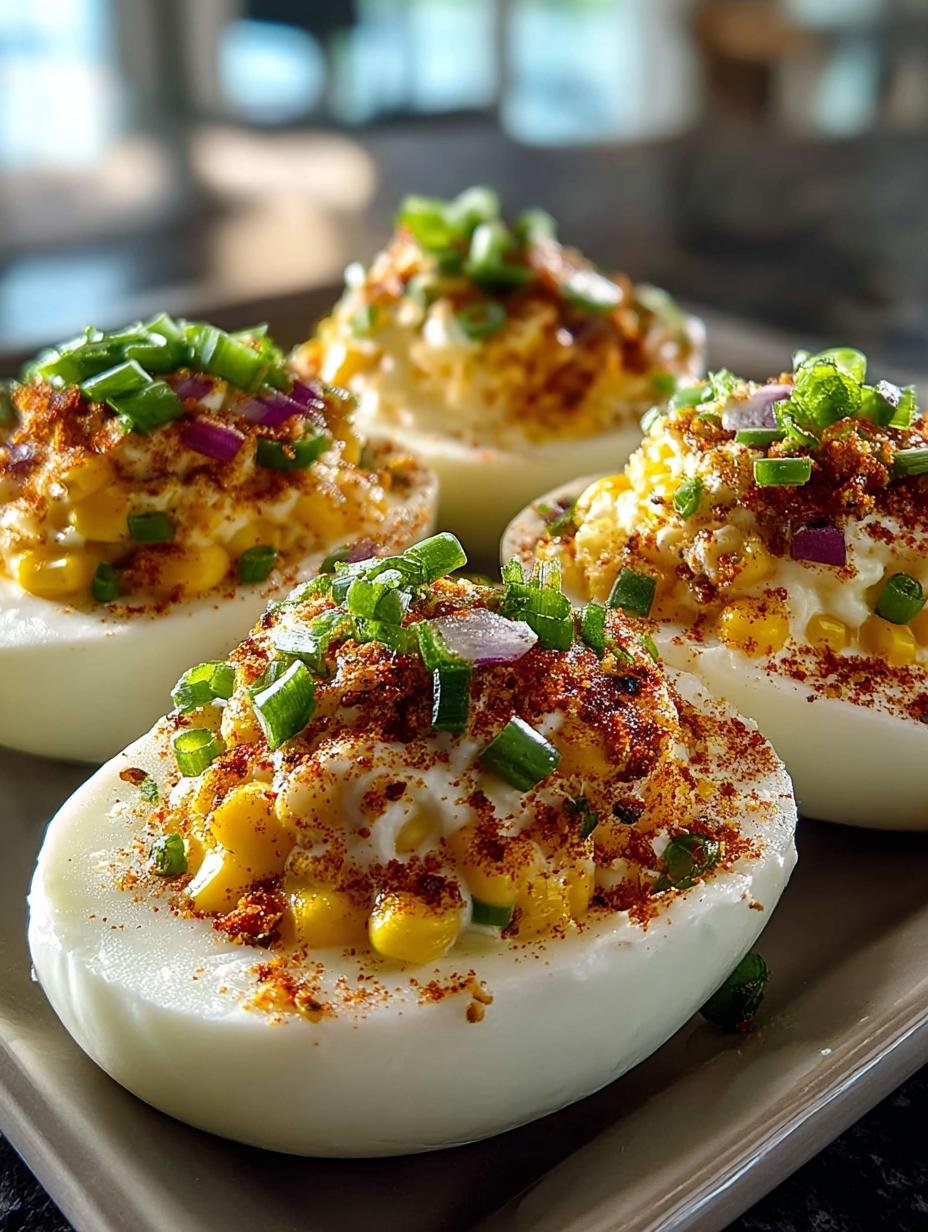 Irresistible Elote Deviled Eggs for Summer Gatherings - Irresistible Elote Deviled Eggs - additional detail