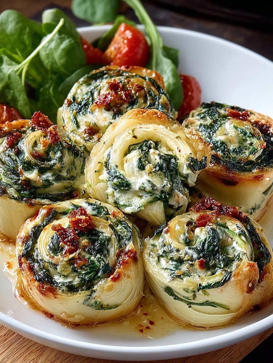 Irresistible Spinach Artichoke Swirls