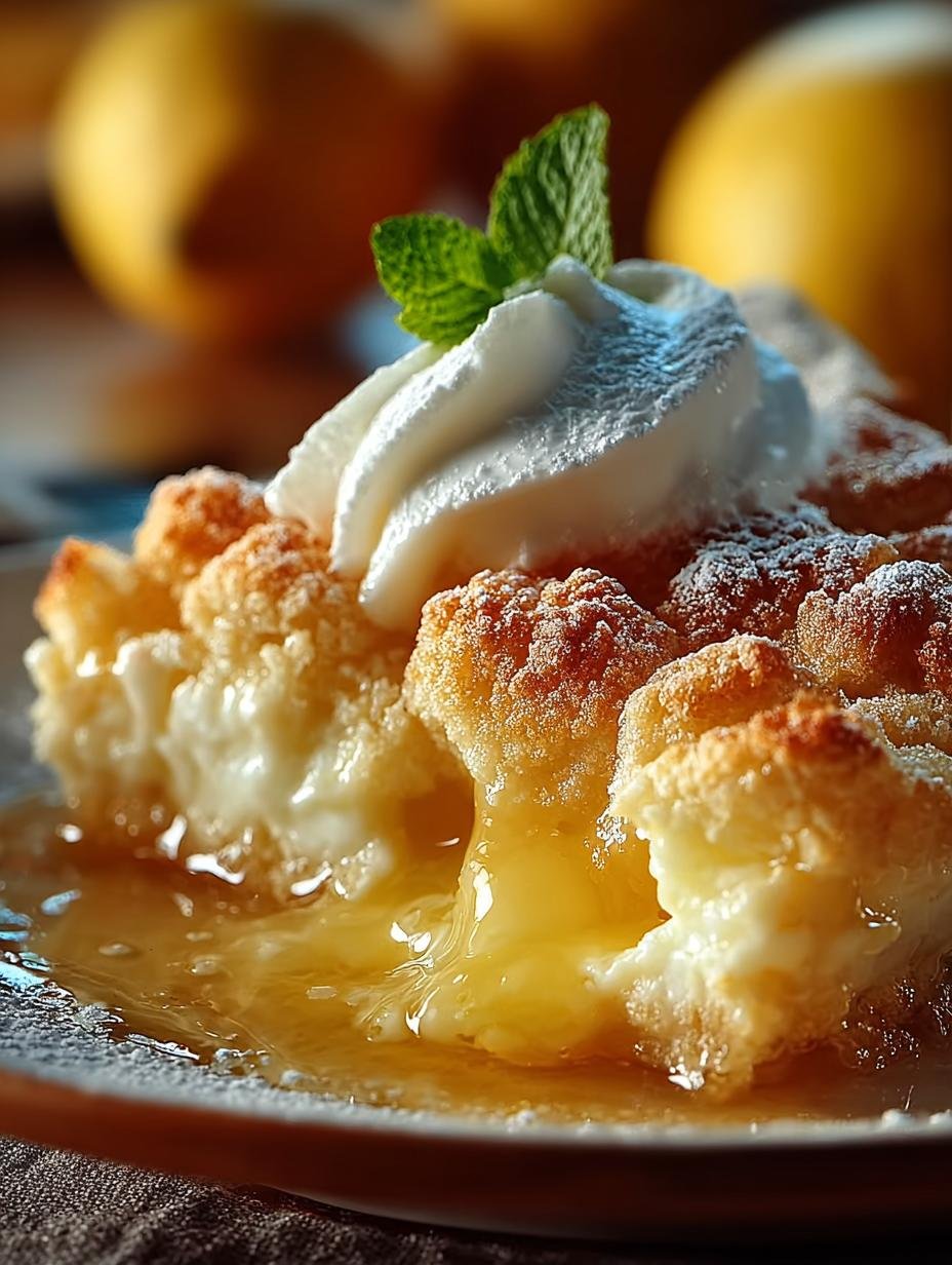 Magic Lemon Cobbler Delight: 7 Reasons to Love This Dessert - Magic Lemon Cobbler Delight - additional detail