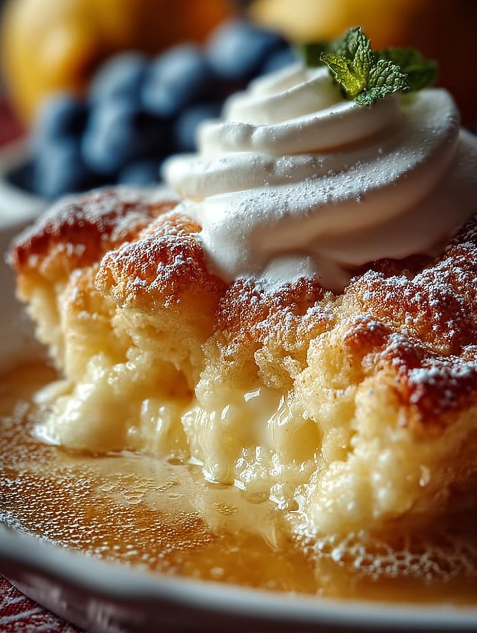 Magic Lemon Cobbler Delight