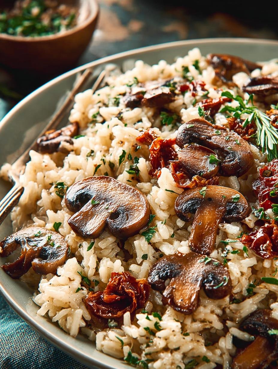 Savory Mushroom Rice: A Delightful 45-Minute Recipe - Mushroom Rice - main visual representation