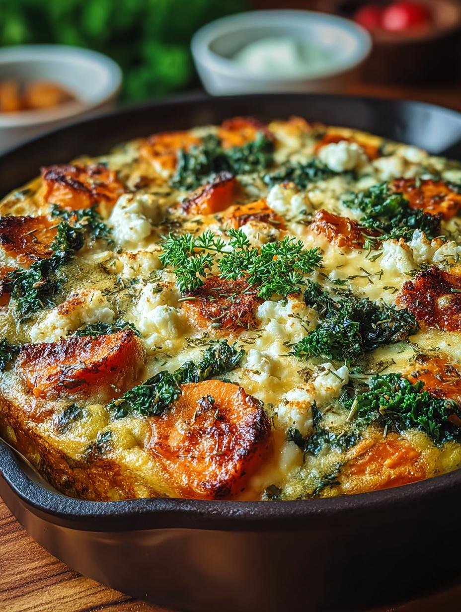 Sweet Potato Kale Morning Boost Frittata Recipe - Sweet Potato Kale Morning - main visual representation