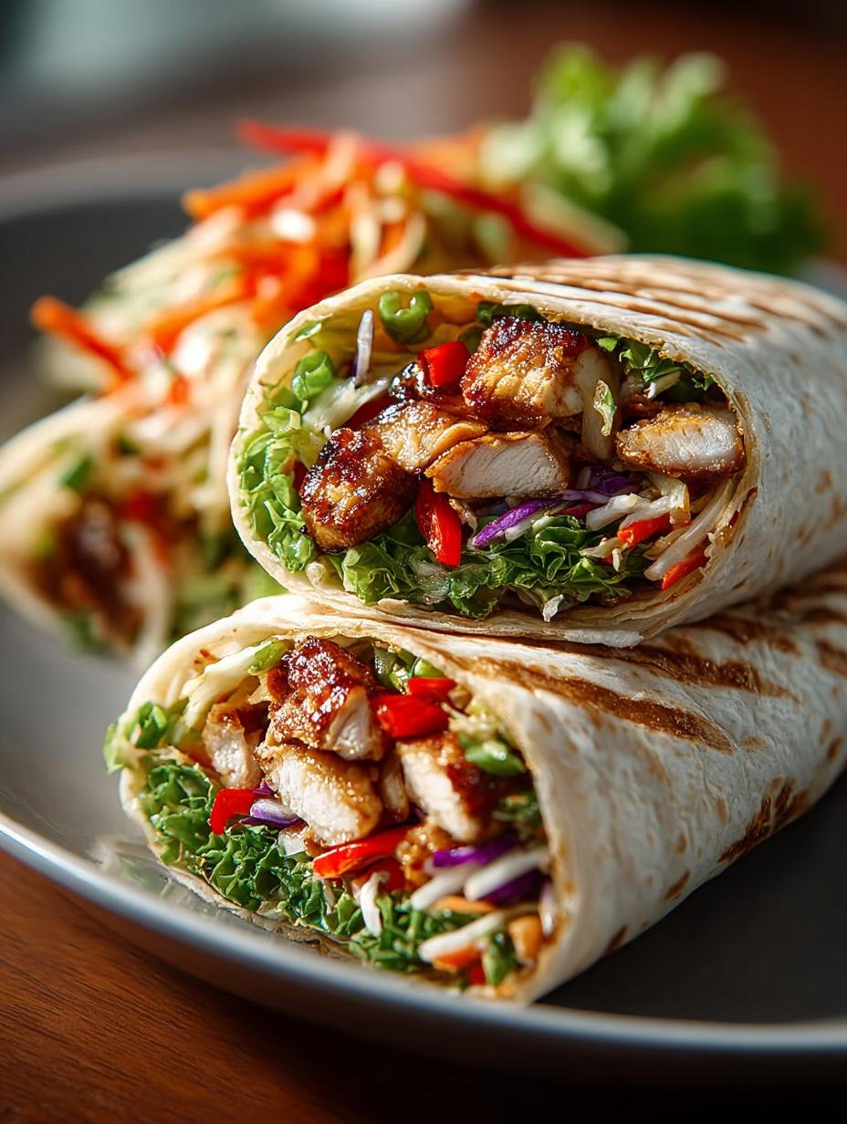 Thai Chicken Wraps Crunchy