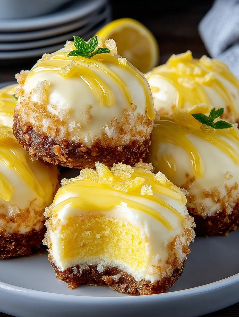 Delightful Zesty Lemon Cheesecake Bites Recipe - Zesty Lemon Cheesecake Bites - additional detail