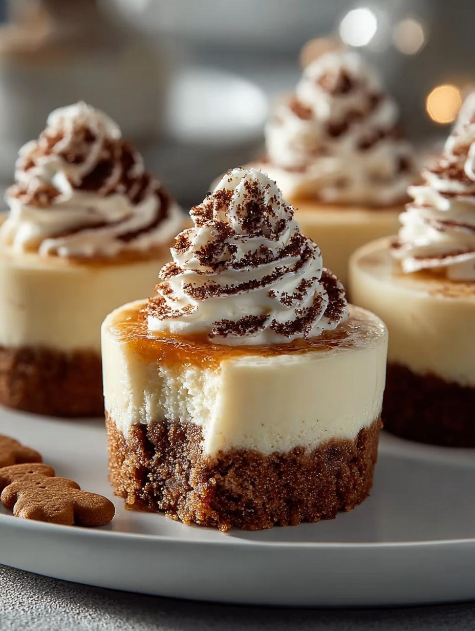Bake Gingerbread Cheesecake Cups
