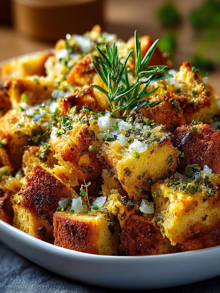 Bread Stuffing with Fresh Herbs for the Perfect Holiday Meal - Bread Stuffing with Fresh - main visual representation