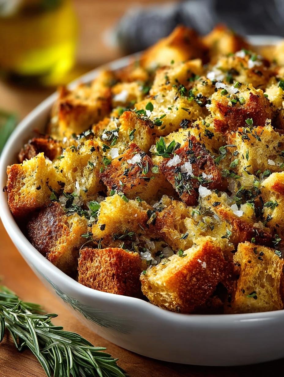 Bread Stuffing with Fresh Herbs for the Perfect Holiday Meal - Bread Stuffing with Fresh - additional detail