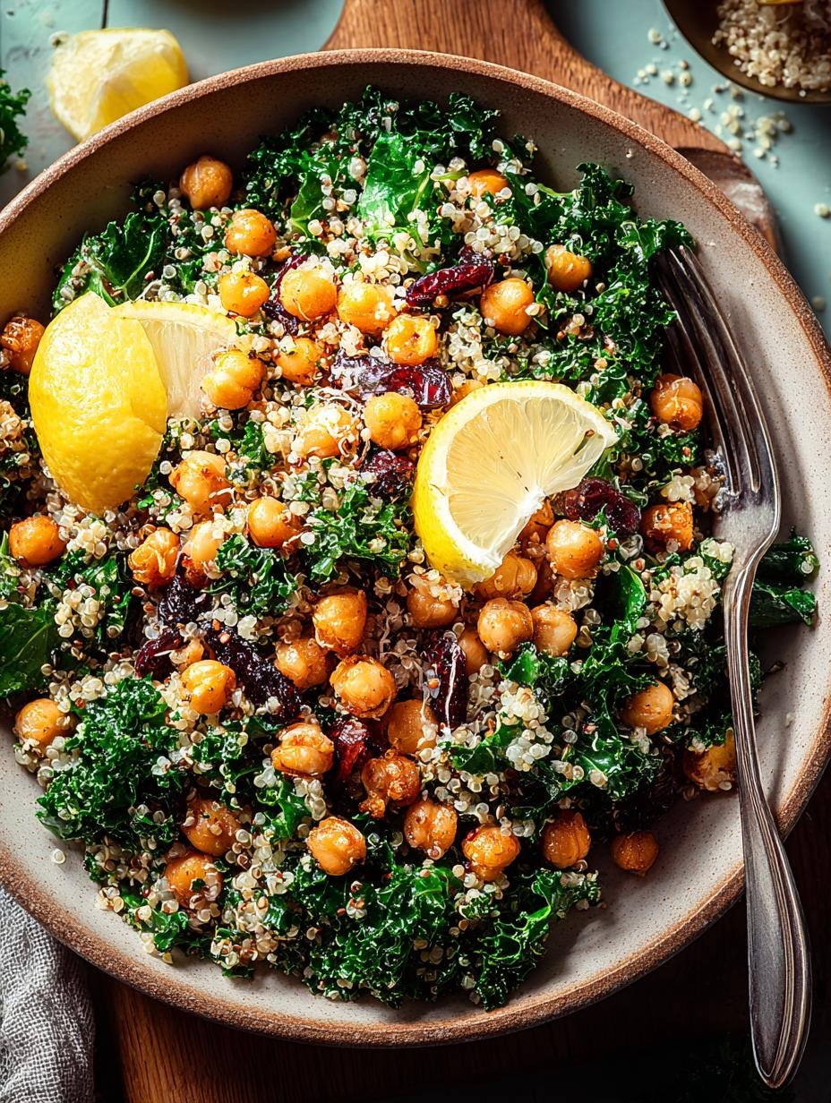 Brighten Your Day with Lemony Quinoa Kale Salad Delight - Brighten Your Day with - main visual representation