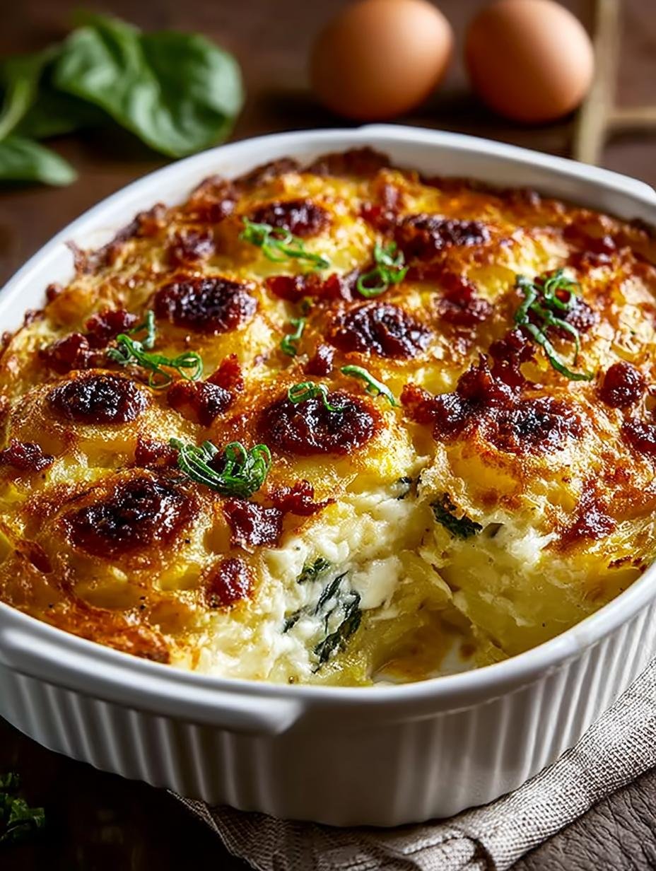 Cheesy Potato Egg Casserole