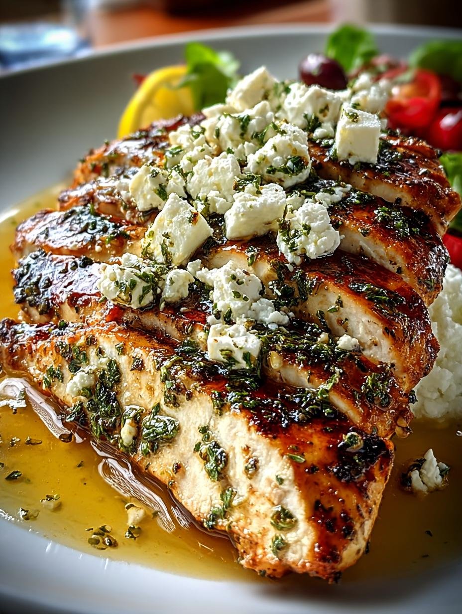 Delightful Greek Chicken with Lemon and Feta Recipe - Delightful Greek Chicken with - main visual representation