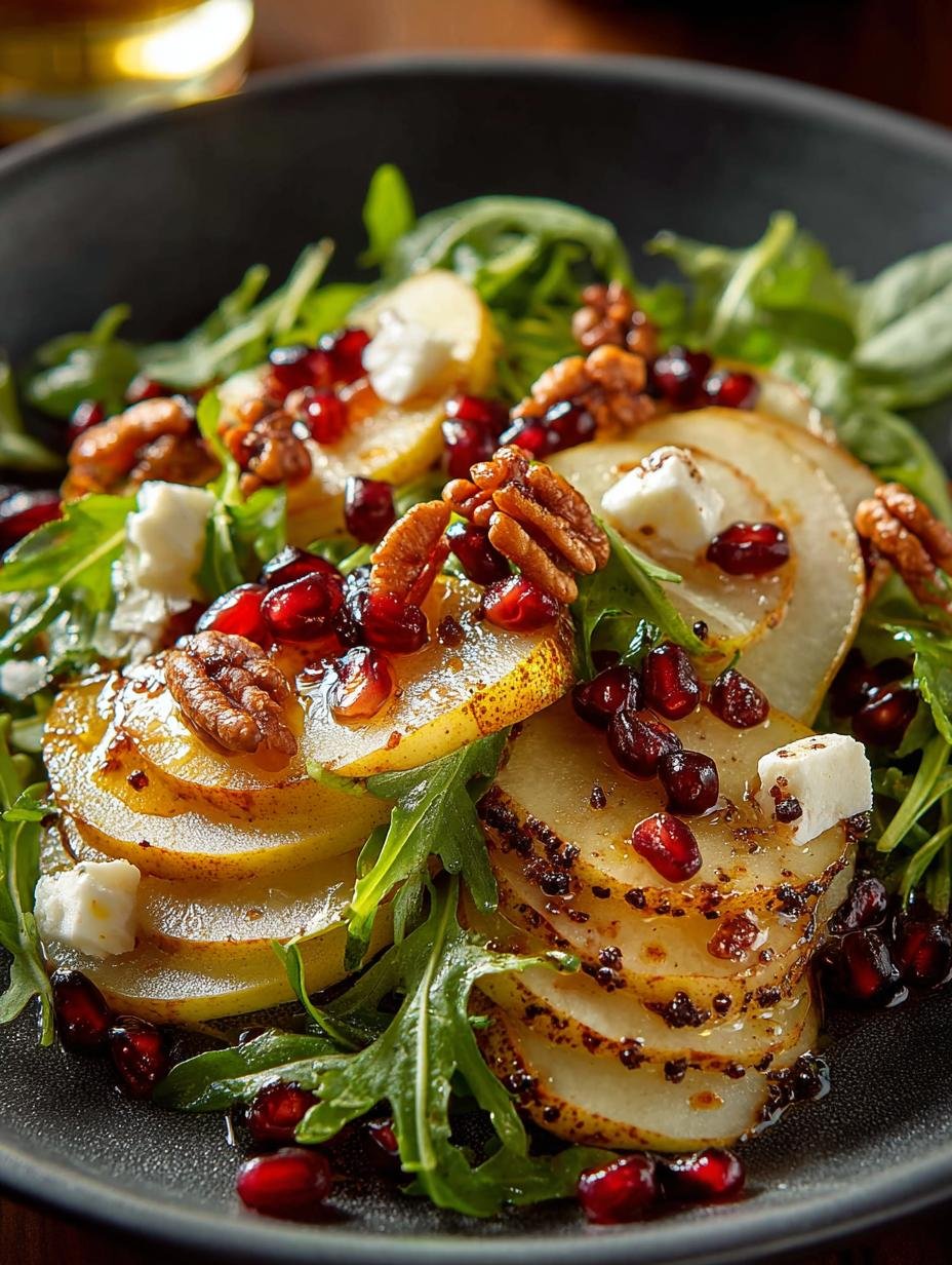 Delightful Winter Pear Salad: A Sweet & Savory Treat - Delightful Winter Pear Salad - additional detail