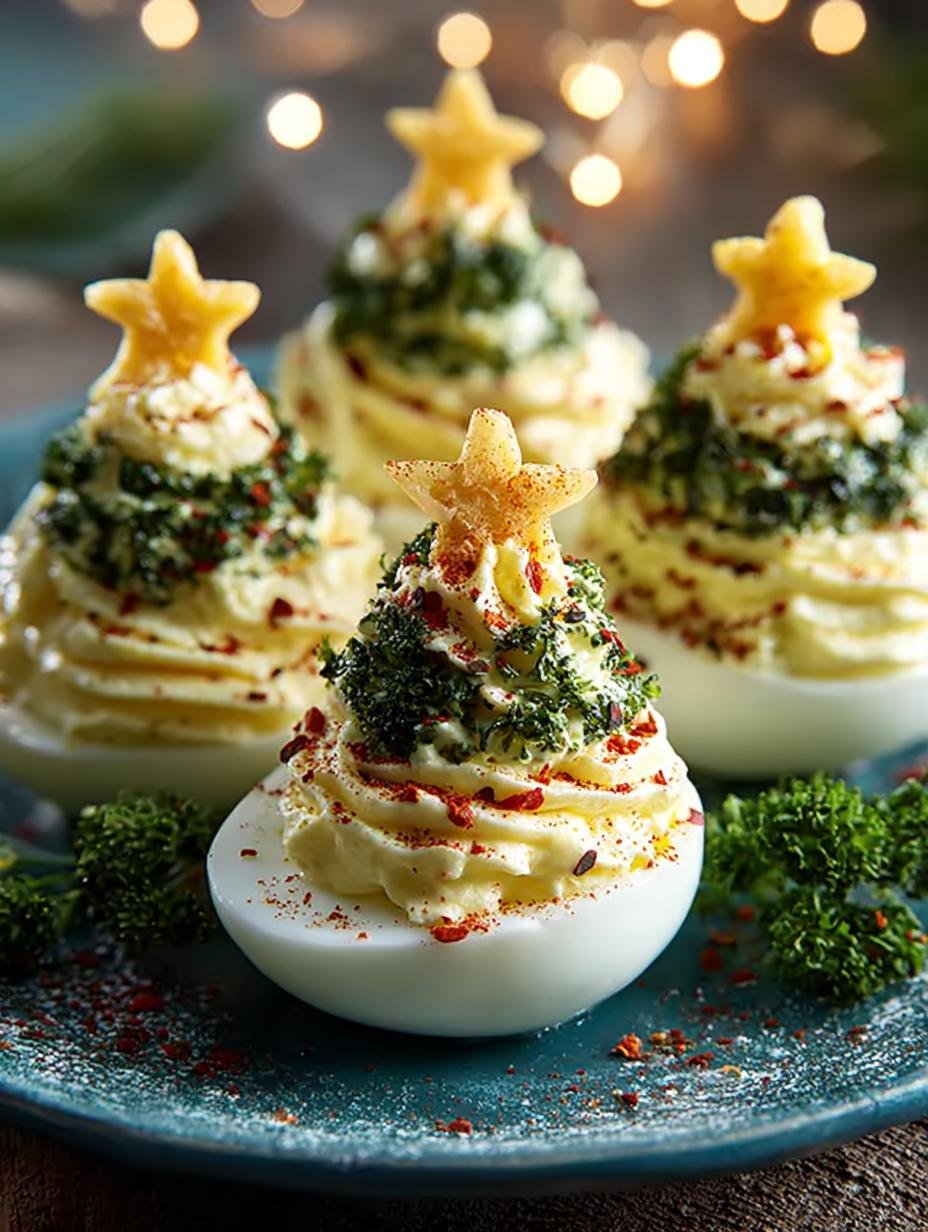 Deviled Egg Christmas Trees: 7 Festive Appetizers for Your Table - Deviled Egg Christmas Trees - main visual representation