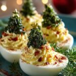 Deviled Egg Christmas Trees