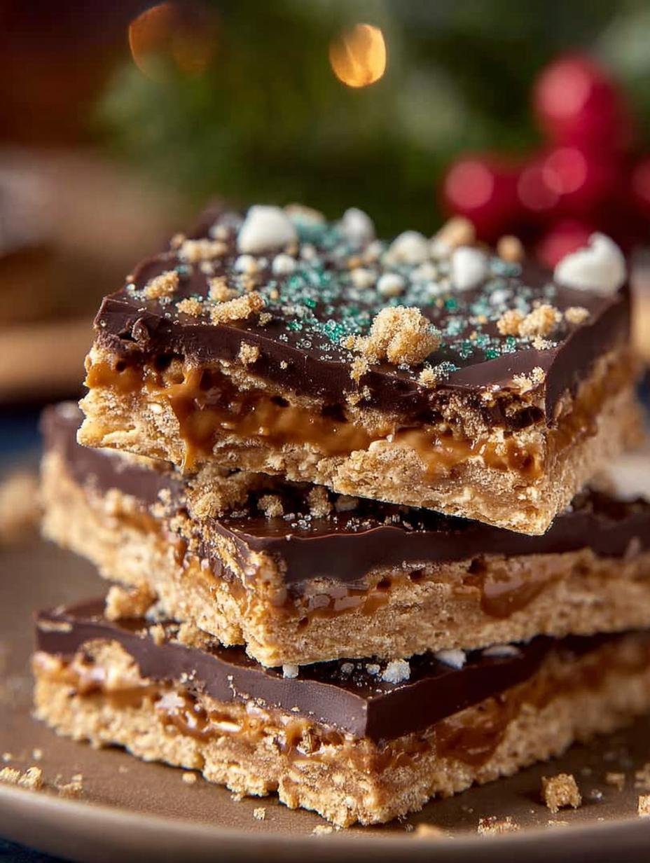 Graham Cracker Christmas Crack: 7 Sweet and Salty Treats - Graham Cracker Christmas Crack - additional detail