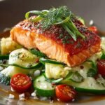 Hot Smoked Salmon with Zucchini Salad: An Amazing Ultimate Recipe