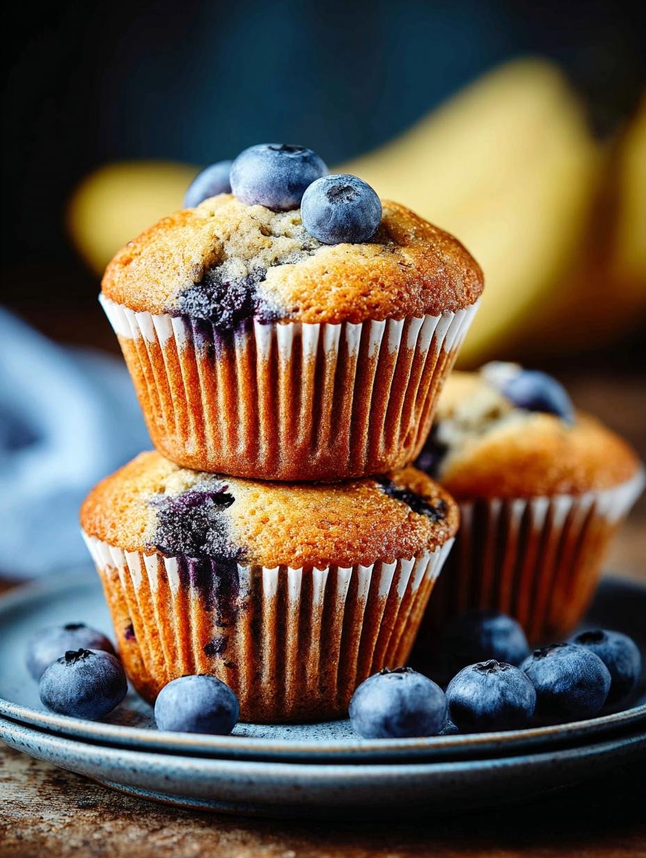 Irresistible Banana Blueberry Muffins