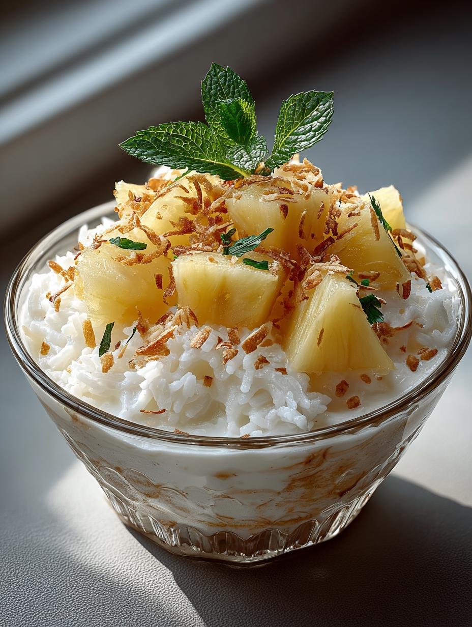 Irresistible Creamy Coconut Pineapple Rice Delight - Irresistible Creamy Coconut Pineapple - additional detail