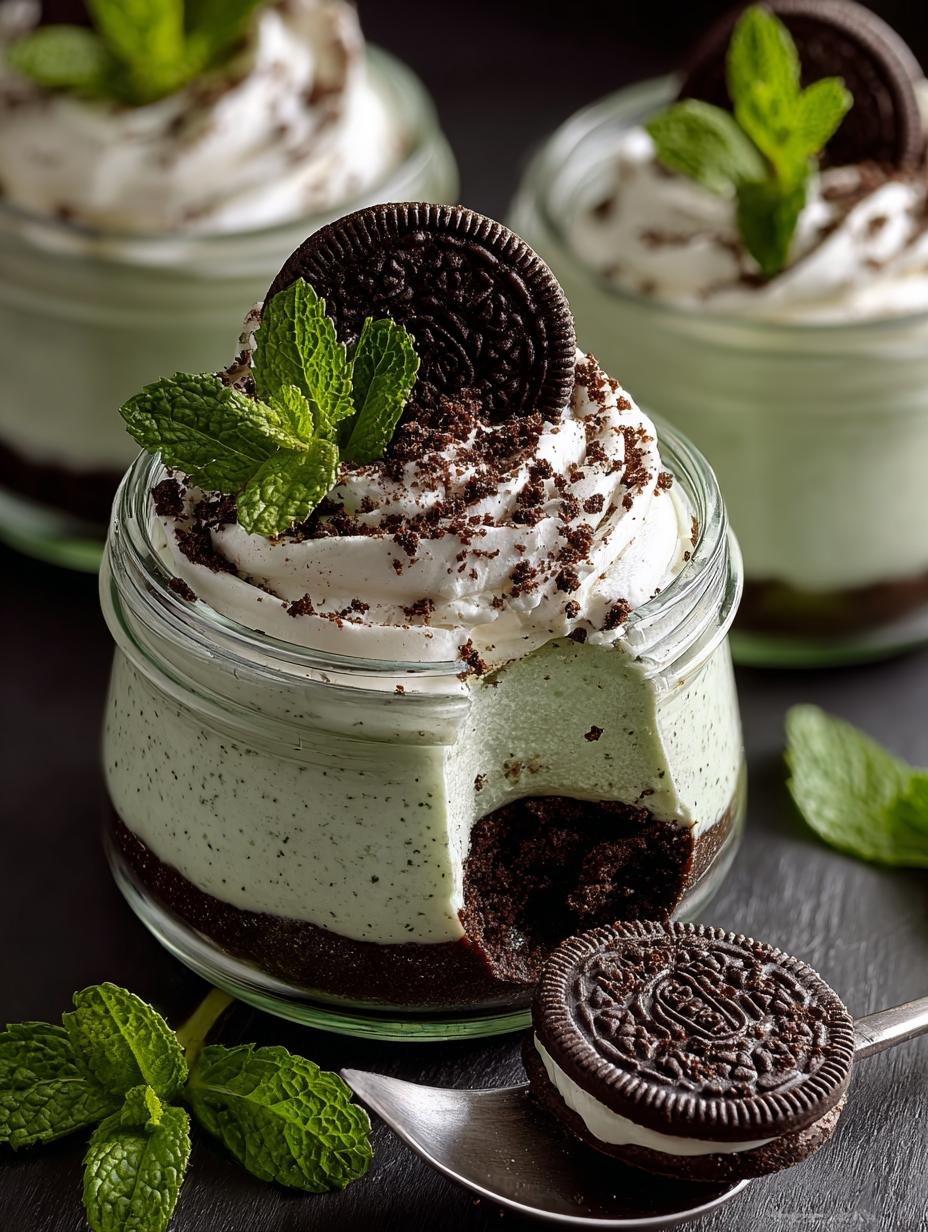Irresistible Peppermint Oreo Mousse Cups for the Holidays - Irresistible Peppermint Oreo Mousse - main visual representation