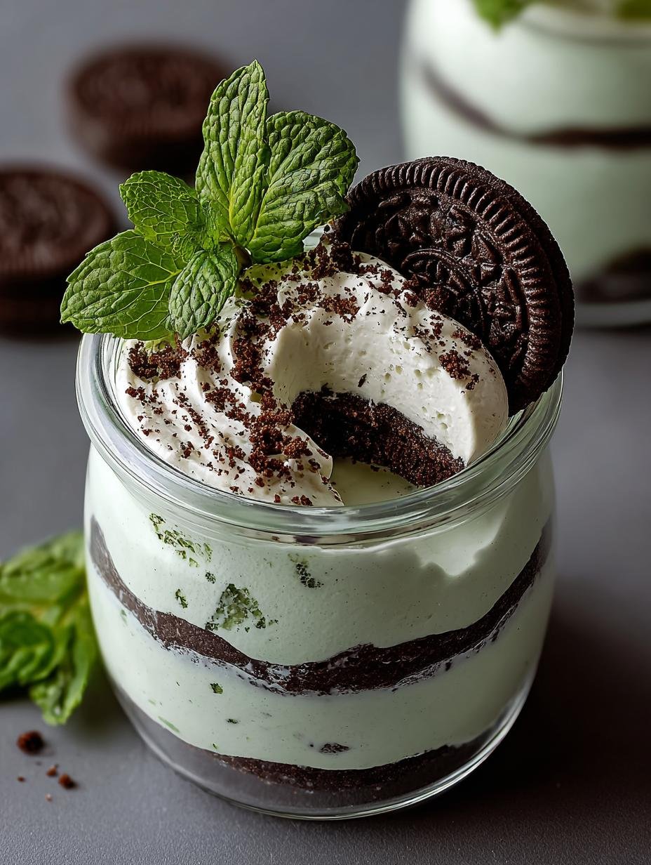 Irresistible Peppermint Oreo Mousse