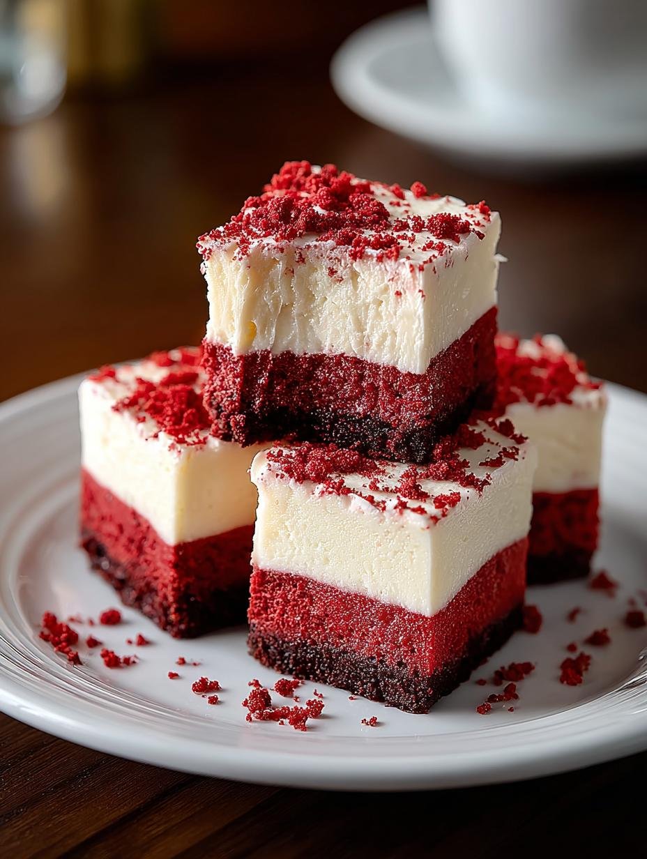 Irresistible Red Velvet Cheesecake Fudge Delight - Irresistible Red Velvet Cheesecake - main visual representation