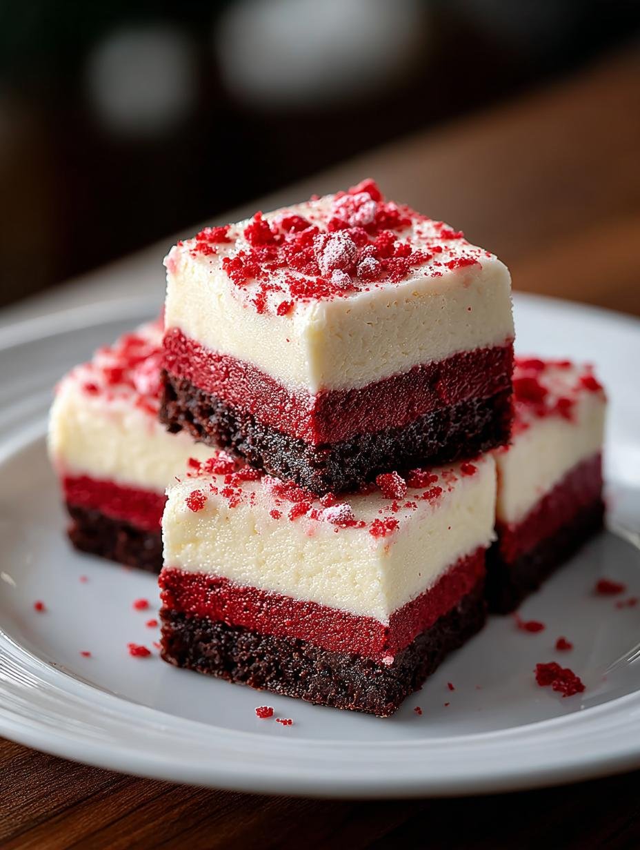 Irresistible Red Velvet Cheesecake Fudge Delight - Irresistible Red Velvet Cheesecake - additional detail