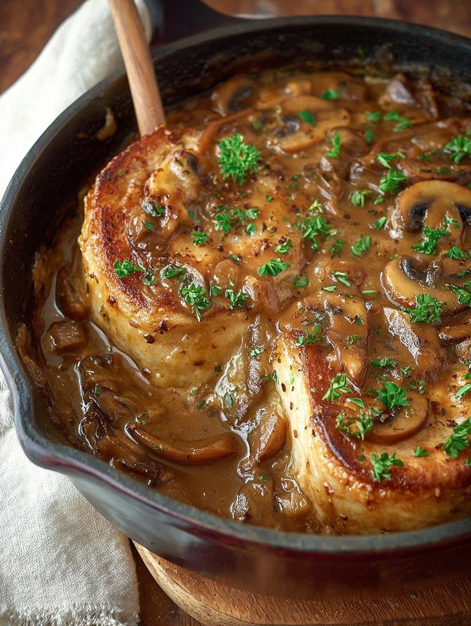 Oven Braised French Onion Pork Chops: Comforting Delight - Oven Braised French Onion - main visual representation