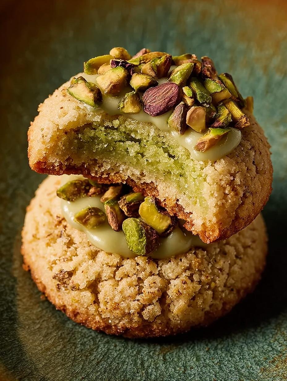 Pistachio Thumbprint Cookies
