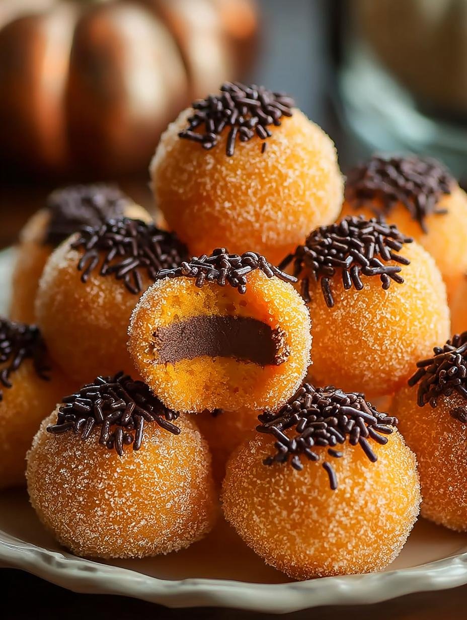 Pumpkin Cheesecake Truffles Fall