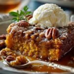 Pumpkin Pecan Cobbler For