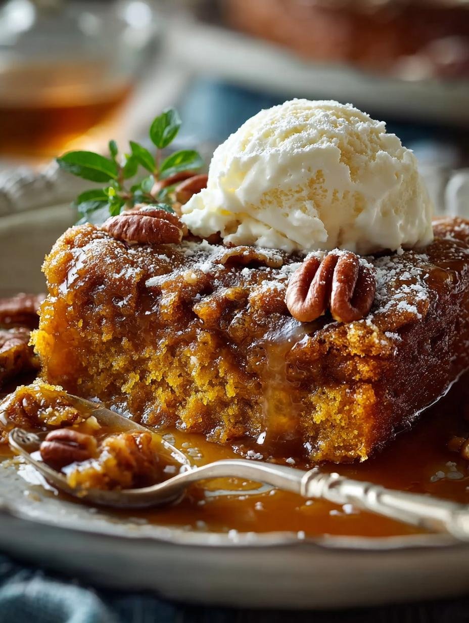 Pumpkin Pecan Cobbler For
