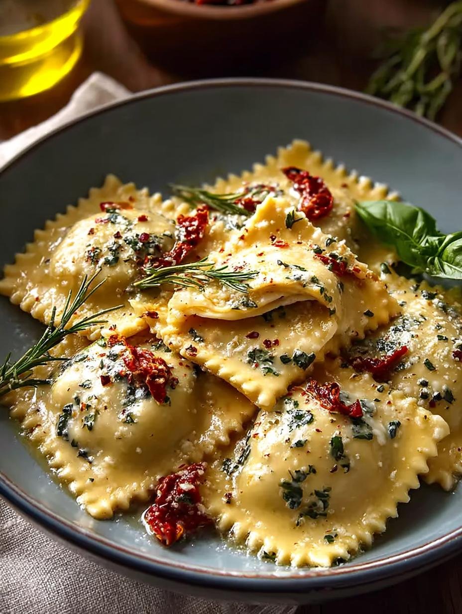 Ravioli Creamy Tuscan Sauce: 7 Steps to Perfection - Ravioli Creamy Tuscan Sauce - main visual representation