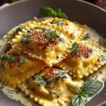 Ravioli Creamy Tuscan Sauce