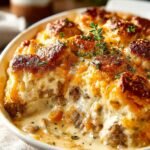 Savory Biscuit Gravy Casserole