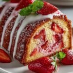 Strawberry Milkshake Pound Cake