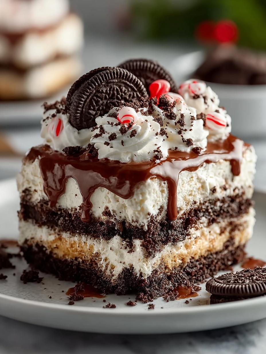 Bake Christmas Oreo Lasagna