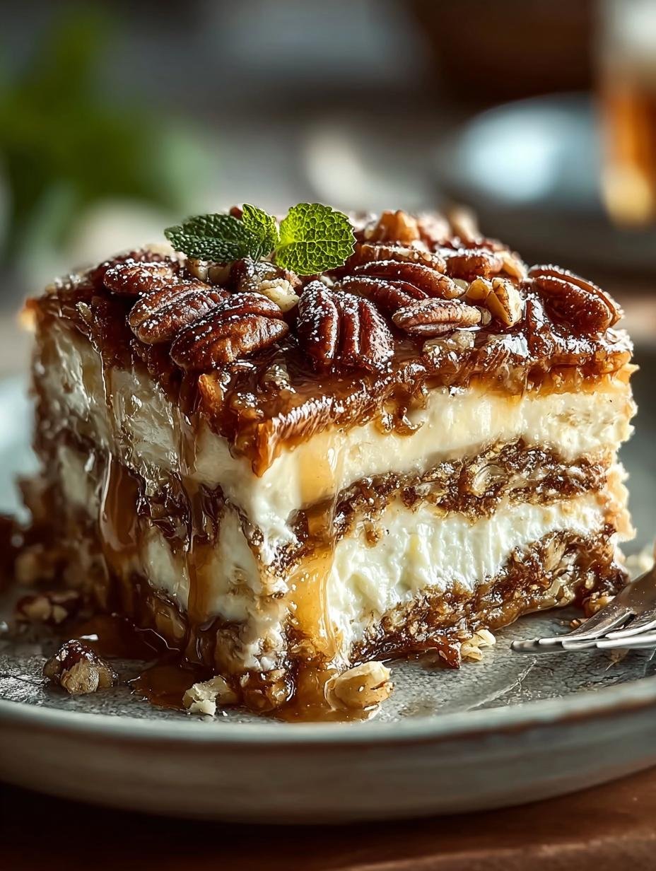 Bake Pecan Pie Lasagna