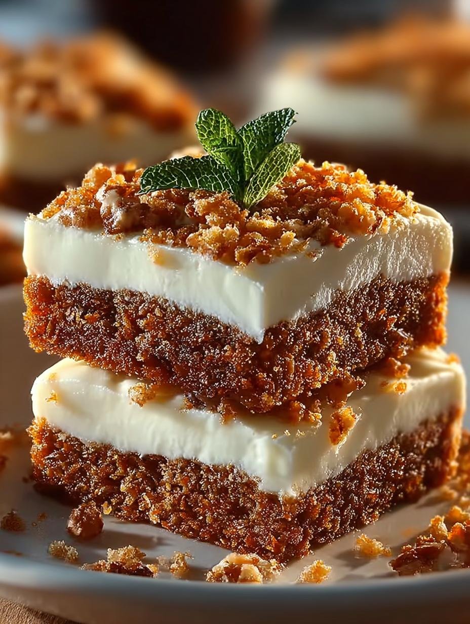 Delicious Carrot Cake Squares: The Best Recipe Ever - Carrot Cake Squares - additional detail
