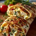 Cheese Garlic Chicken Wraps