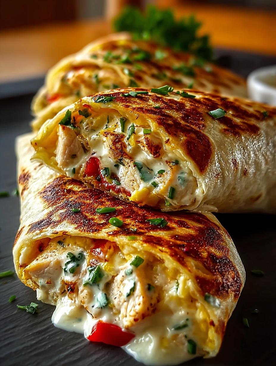 Cheese Garlic Chicken Wraps: 7 Easy Steps to Deliciousness - Cheese Garlic Chicken Wraps - additional detail