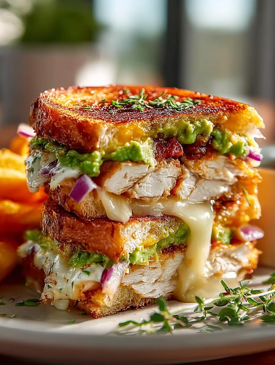 Delicious Chicken Avocado Melt Sandwich You’ll Love - Chicken Avocado Melt Sandwich - main visual representation