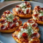 Christmas Tree Mini Pizzas
