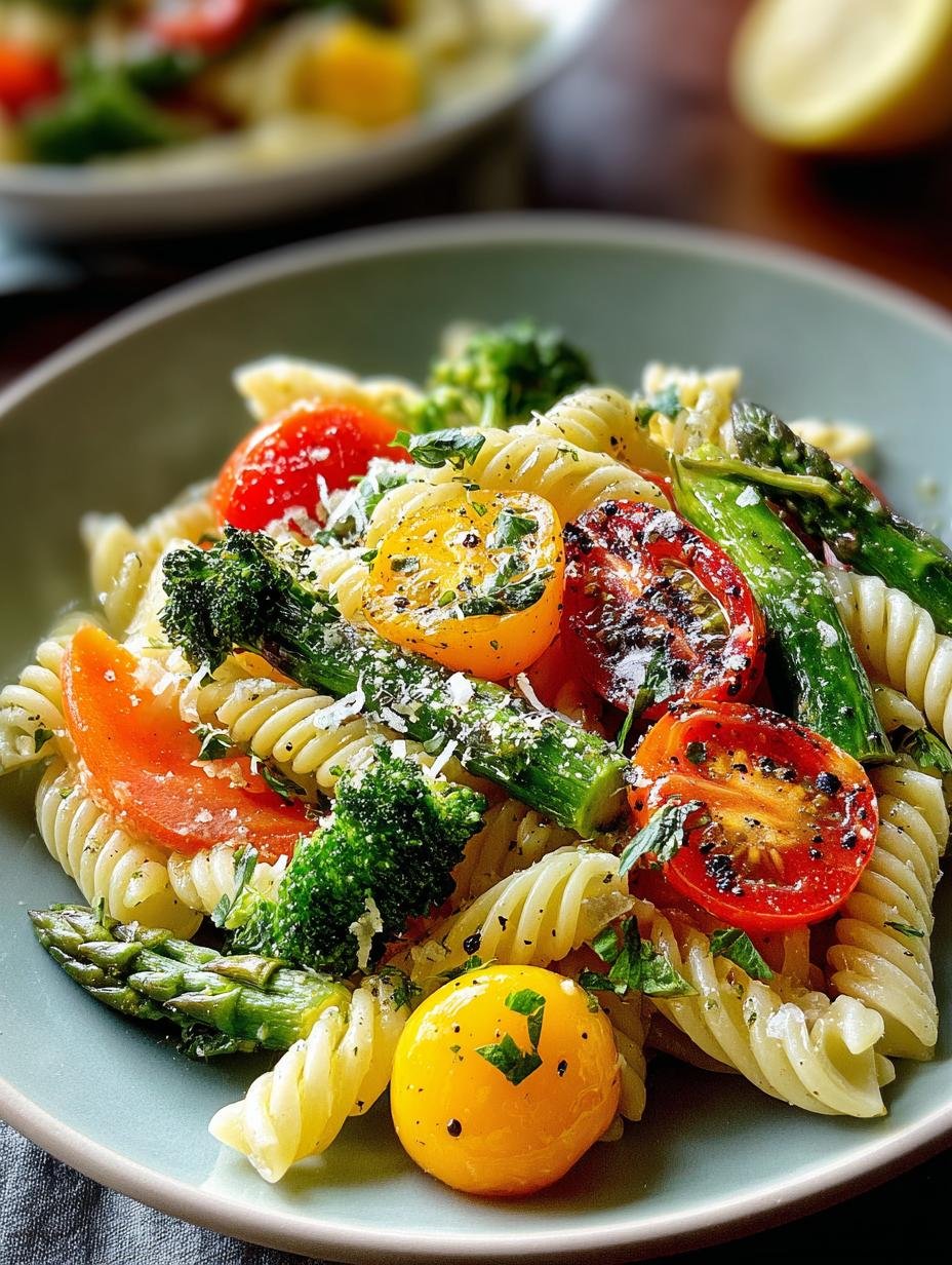 Colorful Pasta Primavera Veggie: A Delightful Dinner Choice - Colorful Pasta Primavera Veggie - additional detail