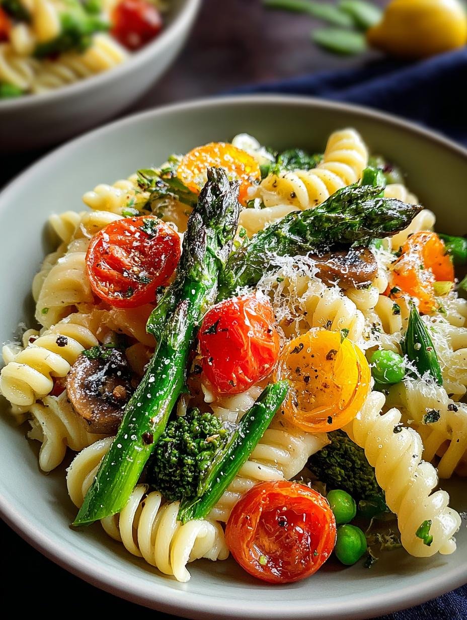Colorful Pasta Primavera Veggie