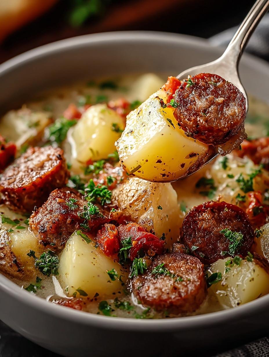 Cozy Crockpot Sausage Potato Soup for Comforting Nights - Cozy Crockpot Sausage Potato - additional detail
